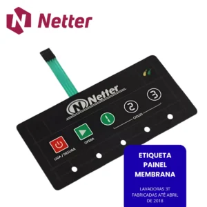Ribercon - Membrana Teclado Etiqueta Do Painel Netter 3T